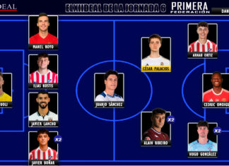 ELXIIDEAL de la jornada 6 en la Primera RFEF 25/26 ELXIIDEAL de la jornada 6 en la Primera RFEF 25/26