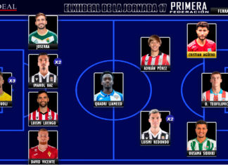 ELXIIDEAL de la jornada 17 en la Primera RFEF 25/26 ELXIIDEAL de la jornada 17 en la Primera RFEF 25/26