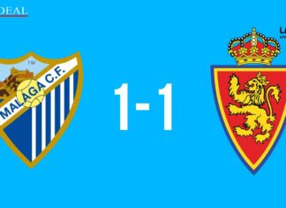El Zaragoza frena al Málaga desde el punto de penalti (1-1) El Zaragoza frena al Málaga desde el punto de penalti (1-1)
