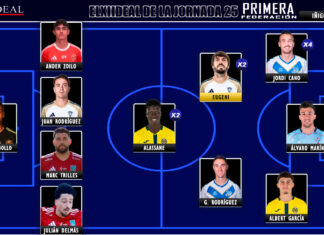 ELXIIDEAL de la jornada 25 en la Primera RFEF 25/26 ELXIIDEAL de la jornada 25 en la Primera RFEF 25/26