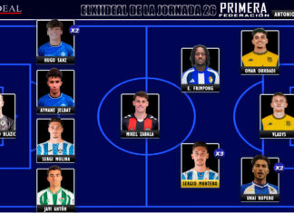 ELXIIDEAL de la jornada 26 en la Primera RFEF 25/26 ELXIIDEAL de la jornada 26 en la Primera RFEF 25/26