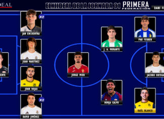 ELXIIDEAL de la jornada 31 en la Primera RFEF 25/26 ELXIIDEAL de la jornada 31 en la Primera RFEF 25/26