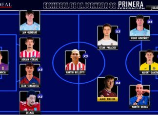 ELXIIDEAL de la jornada 32 en la Primera RFEF 25/26 ELXIIDEAL de la jornada 32 en la Primera RFEF 25/26