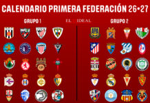 Calendario Primera Federación 26/27 Calendario Primera Federación 26/27