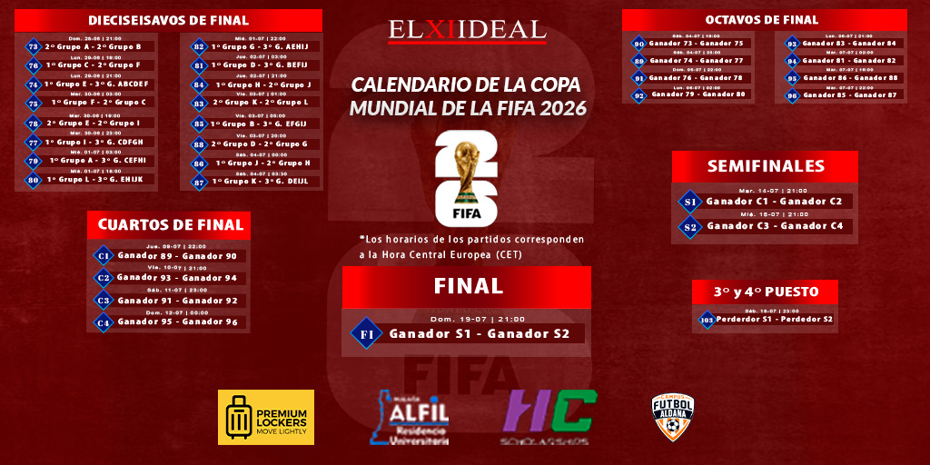 Calendario Mundial 2026  - Parte II