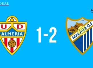 El Málaga toca el cielo en Almería y regresa a Primera División (1-2) El Málaga toca el cielo en Almería y regresa a Primera División (1-2)