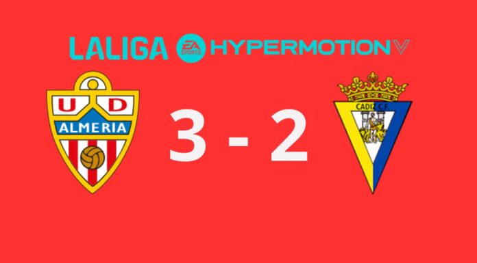El Almería vuelve a sonreír con un Cipenga estelar (3-2)