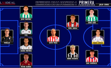 El Once Ideal de la jornada 1 en Primera Federación 26/27 El Once Ideal de la jornada 1 en Primera Federación 26/27