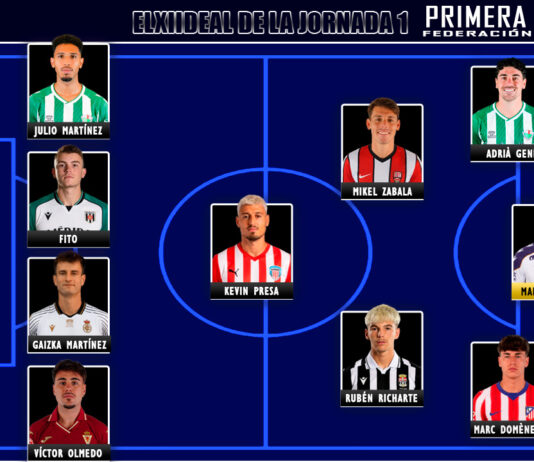 El Once Ideal de la jornada 1 en Primera Federación 26/27 El Once Ideal de la jornada 1 en Primera Federación 26/27