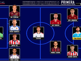 El Once Ideal de la jornada 2 en Primera Federación 26/27 El Once Ideal de la jornada 2 en Primera Federación 26/27