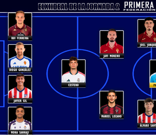 El Once Ideal de la jornada 2 en Primera Federación 26/27 El Once Ideal de la jornada 2 en Primera Federación 26/27