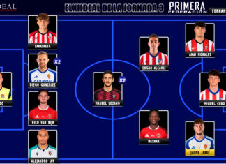 El Once Ideal de la jornada 3 en Primera Federación 26/27 El Once Ideal de la jornada 3 en Primera Federación 26/27