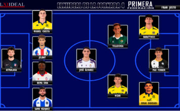 El Once Ideal de la jornada 4 en Primera Federación 26/27 El Once Ideal de la jornada 4 en Primera Federación 26/27