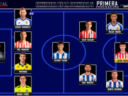 El Once Ideal de la jornada 5 en Primera Federación 26/27 El Once Ideal de la jornada 5 en Primera Federación 26/27
