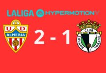 El Almería sigue al alza con remontada ante el Burgos (2-1) El Almería sigue al alza con remontada ante el Burgos (2-1)