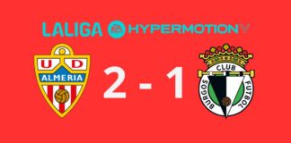 El Almería sigue al alza con remontada ante el Burgos (2-1) El Almería sigue al alza con remontada ante el Burgos (2-1)