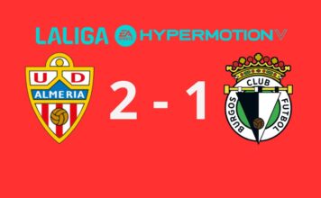 El Almería sigue al alza con remontada ante el Burgos (2-1) El Almería sigue al alza con remontada ante el Burgos (2-1)