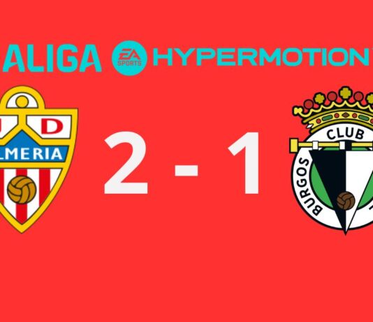 El Almería sigue al alza con remontada ante el Burgos (2-1) El Almería sigue al alza con remontada ante el Burgos (2-1)