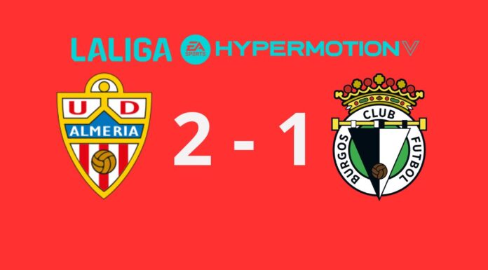 El Almería sigue al alza con remontada ante el Burgos (2-1) El Almería sigue al alza con remontada ante el Burgos (2-1)