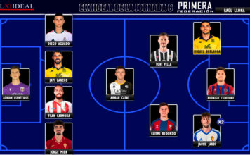 El Once Ideal de la jornada 6 en Primera Federación 26/27 El Once Ideal de la jornada 6 en Primera Federación 26/27