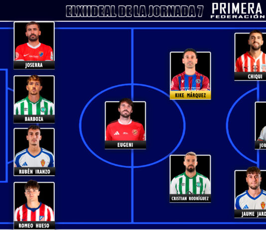 El Once Ideal de la jornada 7 en Primera Federación 26/27 El Once Ideal de la jornada 7 en Primera Federación 26/27