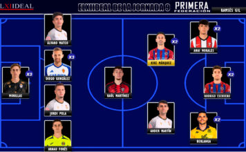 El Once Ideal de la jornada 9 en Primera Federación 26/27 El Once Ideal de la jornada 9 en Primera Federación 26/27